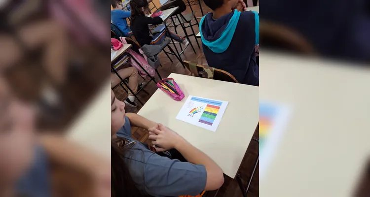 As ações da classe aconteceram na disciplina de Artes.