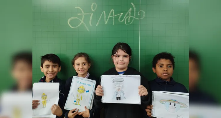 Após se aprofundarem na trajetória do escritor, os alunos realizaram ilustrações e histórias em quadrinho.