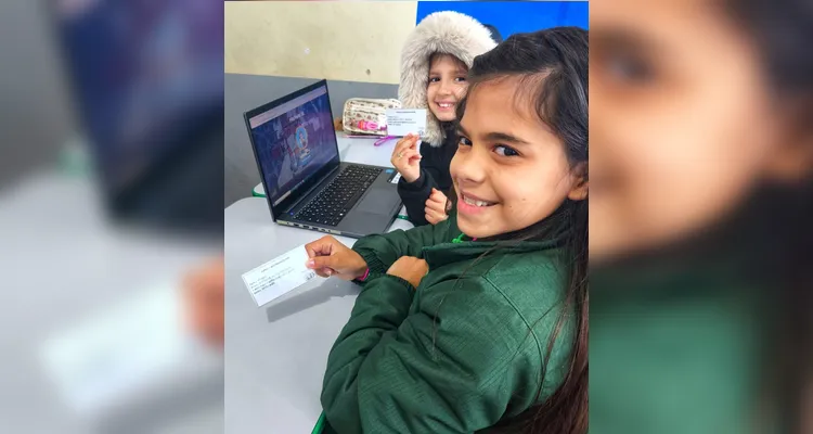 Desenvolvimento do trabalho contou com auxílio da tecnologia e muito engajamento da turma.