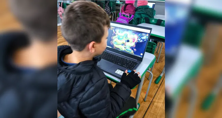Desenvolvimento do trabalho contou com auxílio da tecnologia e muito engajamento da turma.