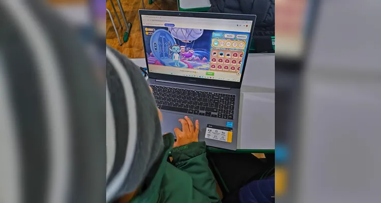 Desenvolvimento do trabalho contou com auxílio da tecnologia e muito engajamento da turma.