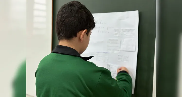Proposta em sala colocou alunos para planejarem quais serão seus 'bons desafios' nas férias.
