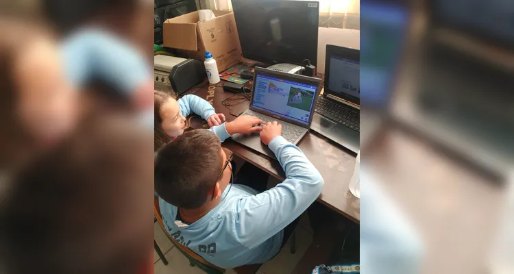 Tecnologia foi ampla aliada em sala de aula.