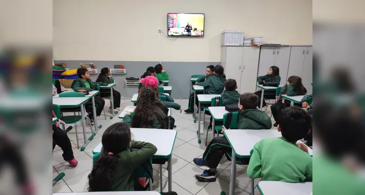 Confira a série de registros do amplo trabalho em sala de aula.