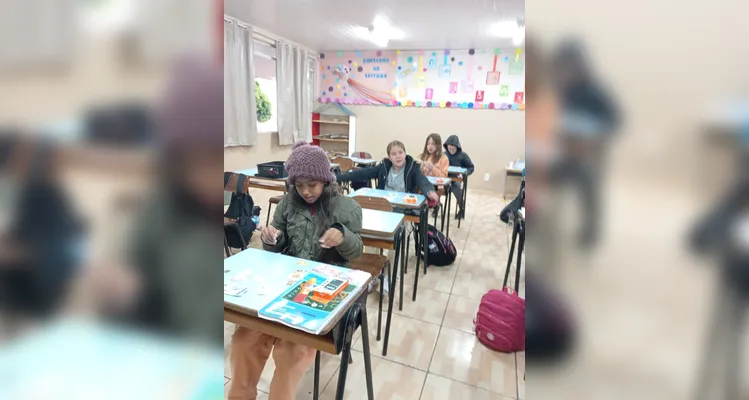 Trabalho contou com diversificados momentos em sala de aula e participação de toda a classe.