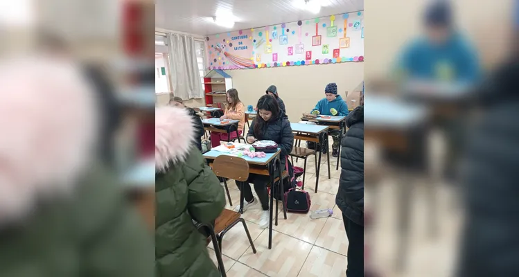 Trabalho contou com diversificados momentos em sala de aula e participação de toda a classe.