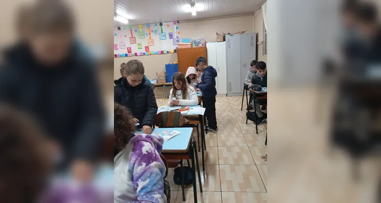 Trabalho contou com diversificados momentos em sala de aula e participação de toda a classe.