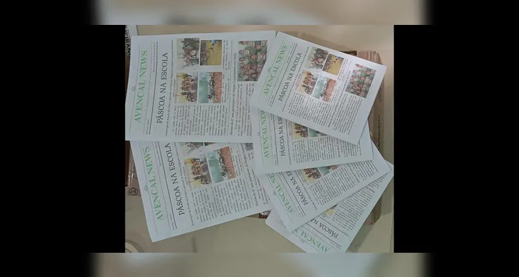 A turma realizou todas as etapas do jornal impresso da escola, desde o planejamento até a impressão.