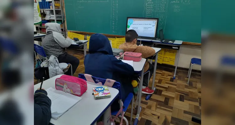 A videoaula do projeto Vamos Ler foi o ponto de partida para os estudos da turma.