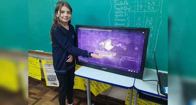 A videoaula do projeto Vamos Ler foi o ponto de partida para os estudos da turma.