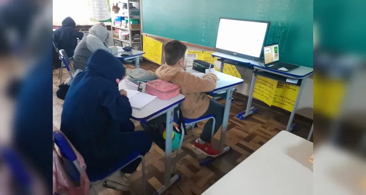 A videoaula do projeto Vamos Ler foi o ponto de partida para os estudos da turma.