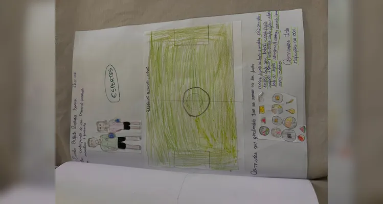 Confira as produções dos alunos em sala de aula.