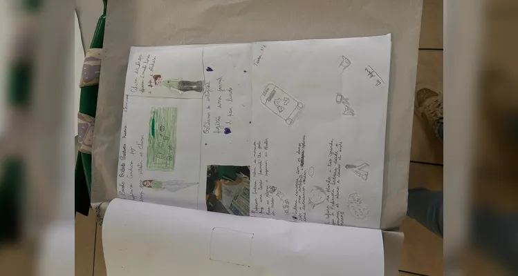 Confira as produções dos alunos em sala de aula.