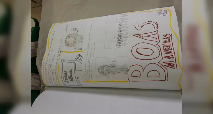 Confira as produções dos alunos em sala de aula.