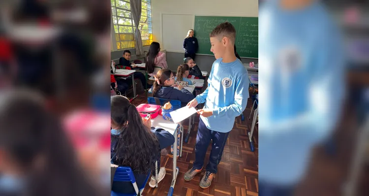 A classe desenvolveu uma série de atividades baseadas na videoaula especial sobre os cuidados com a saúde nas férias.