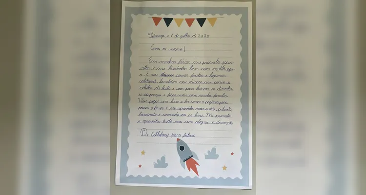 A classe desenvolveu uma série de atividades baseadas na videoaula especial sobre os cuidados com a saúde nas férias.