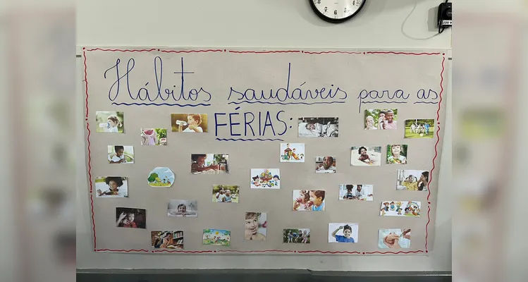 A classe desenvolveu uma série de atividades baseadas na videoaula especial sobre os cuidados com a saúde nas férias.