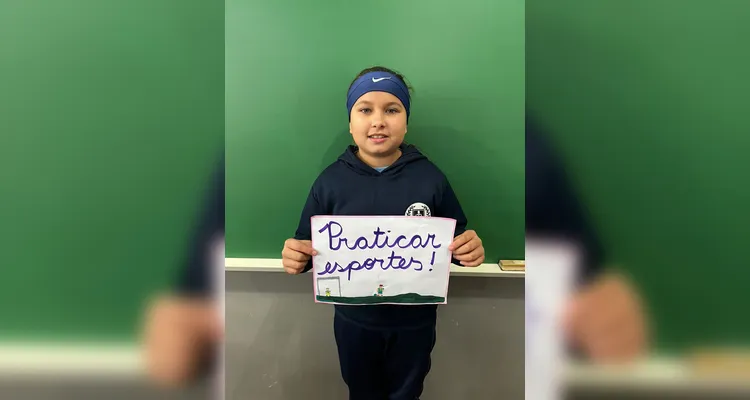 A classe desenvolveu uma série de atividades baseadas na videoaula especial sobre os cuidados com a saúde nas férias.