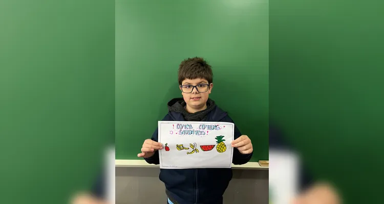 A classe desenvolveu uma série de atividades baseadas na videoaula especial sobre os cuidados com a saúde nas férias.