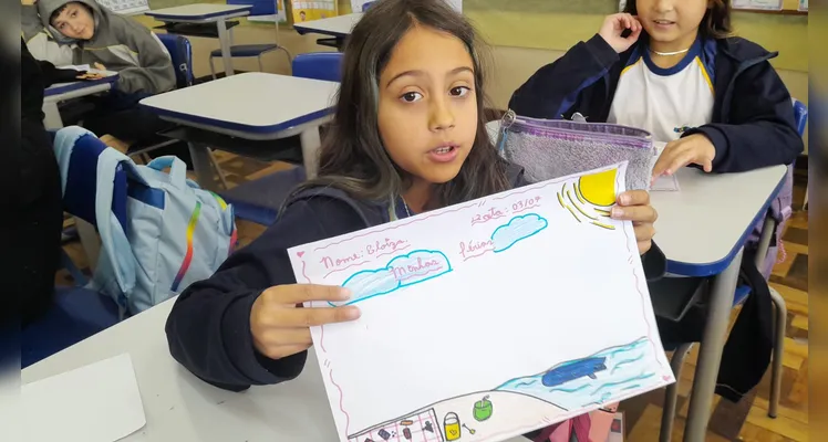 A turma se engajou com as propostas de atividades pedagógicas contidas na aula e realizou importantes reflexões.