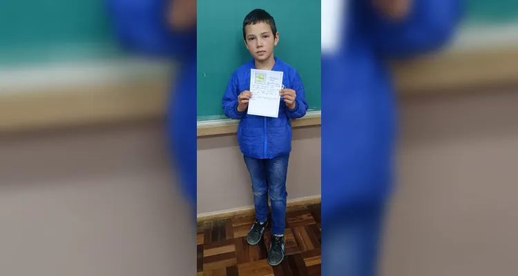 Veja como ficou o informativo dos educandos em sala de aula.