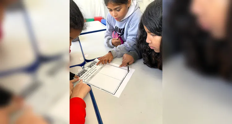 Confira os registros do trabalho em sala de aula.