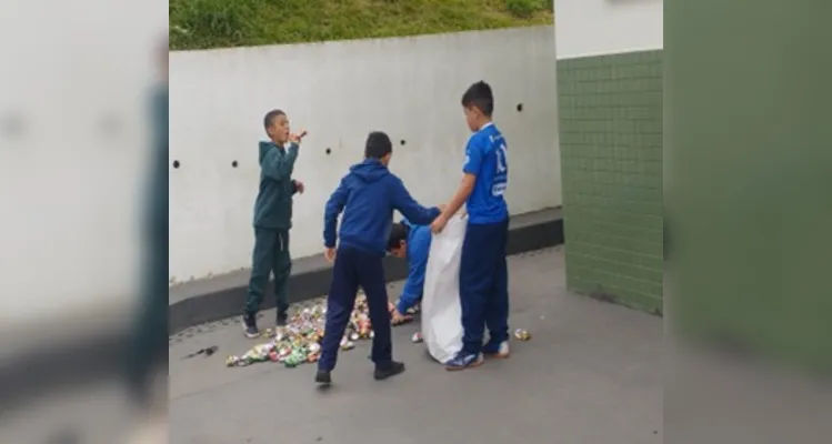Com as atividades realizadas, a turma visualiza o impacto direto oriundo de suas ações reforçando os estudos feitos em sala.