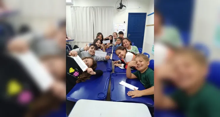 Confira os registros do trabalho em sala de aula.