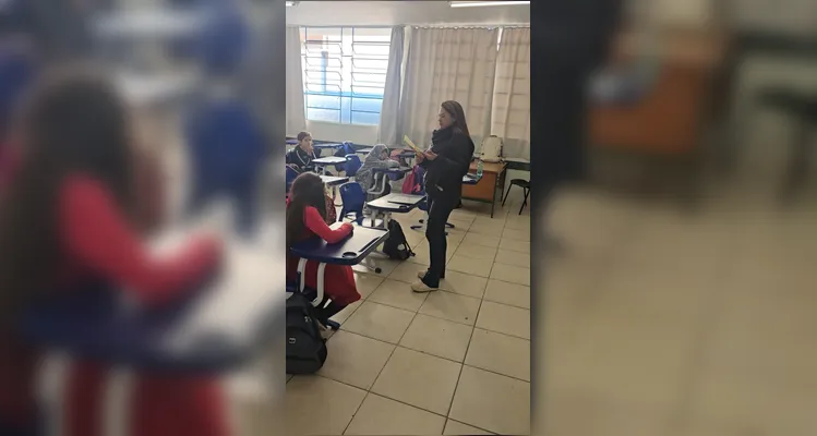Confira os registros do trabalho em sala de aula.