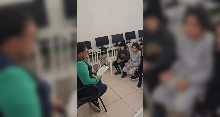 Confira os registros do trabalho em sala de aula.