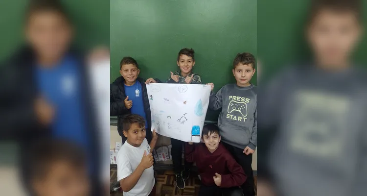 Educandos puderam realizar produções que sintetizaram conhecimentos adquiridos em sala.