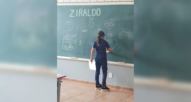 Veja a série de registros do amplo trabalho em sala de aula.