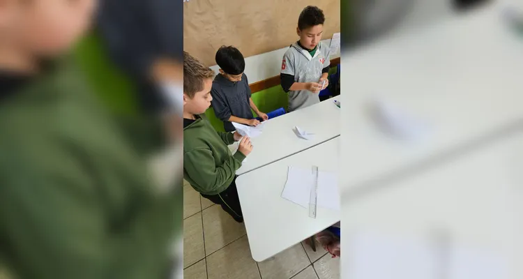 Veja os registros do trabalho em sala de aula.