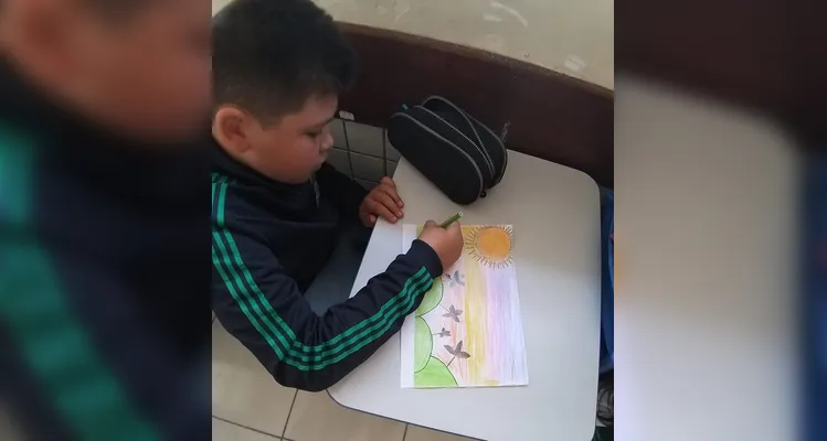 Veja os registros do trabalho artístico em sala de aula.