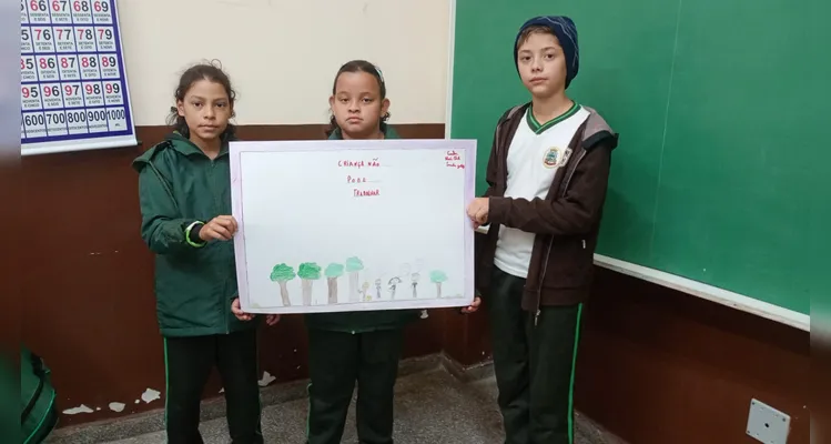 Confira como foi o trabalho elaborado pelos educandos em sala de aula.