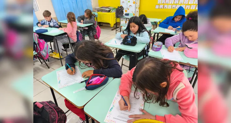 Confira os registros do amplo trabalho em sala de aula.
