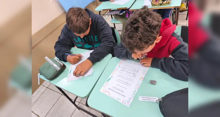 Confira os registros do amplo trabalho em sala de aula.