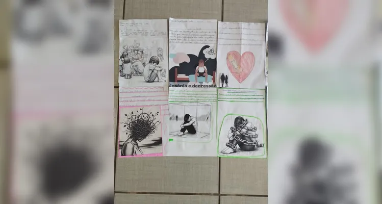 Veja os registros do trabalho em sala de aula.