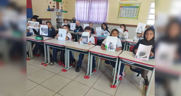 Veja os registros do trabalho em sala de aula.