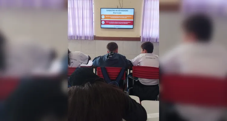 Veja os registros do trabalho em sala de aula.