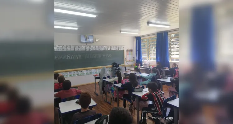 Confira os registros do trabalho em sala de aula.