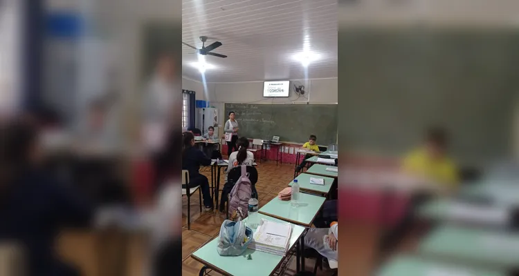 Confira os registros do trabalho em sala de aula.