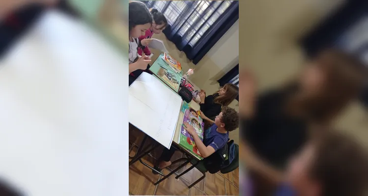 Confira os registros do trabalho em sala de aula.