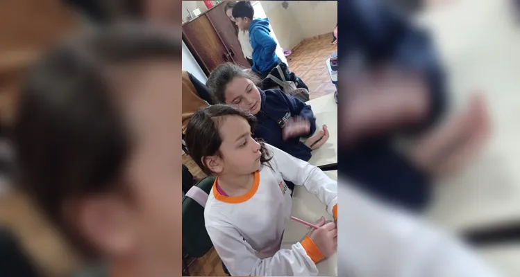 Confira os registros do trabalho em sala de aula.