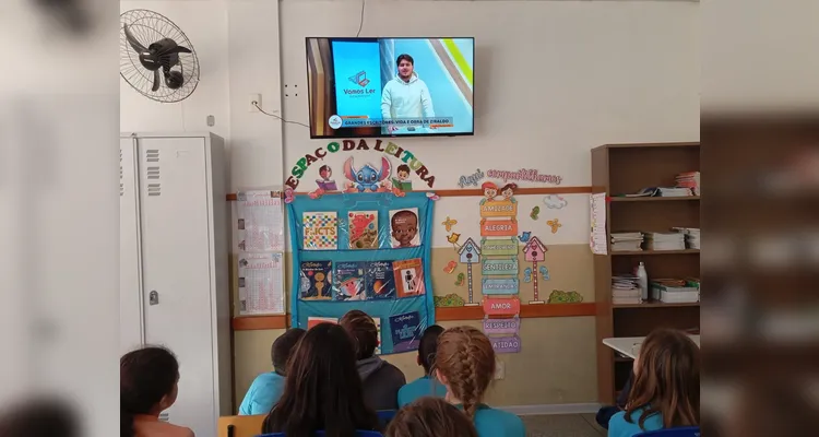 Videoaula de Ziraldo engaja alunos em Imbituva