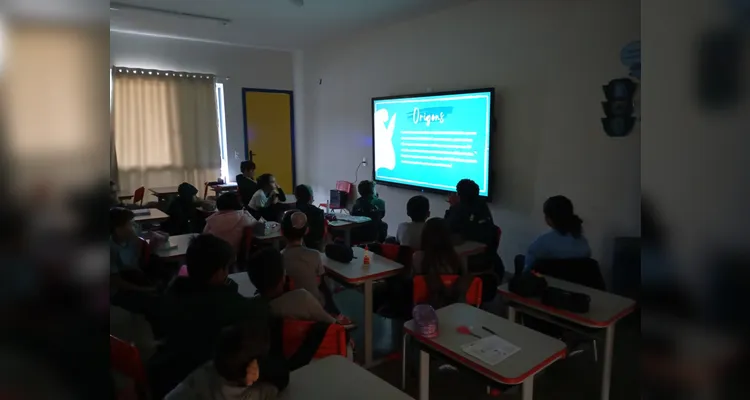 Confira os registros do trabalho em sala de aula.