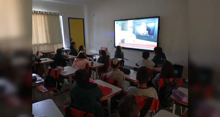 Confira os registros do trabalho em sala de aula.