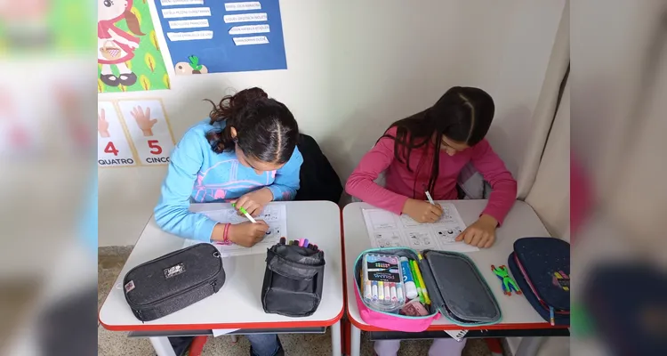 Confira os registros do trabalho em sala de aula.