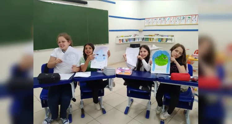 Confira os registros do trabalho em sala de aula.