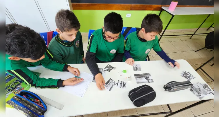 Produções contribuíram para educandos elucidarem o que aprenderam do conteúdo histórico.